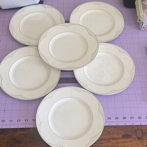 Vera Wang Wedgwood Vera Lotus Bone China Salad Plates